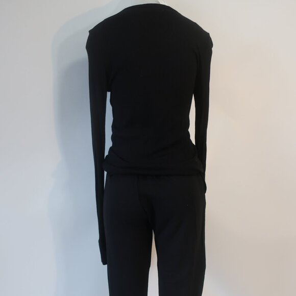 NWT Lauren Moshi Black (Item- 305) 2 Pc Set Crystal Optimist Top/M Jogger/XS - Picture 11 of 15